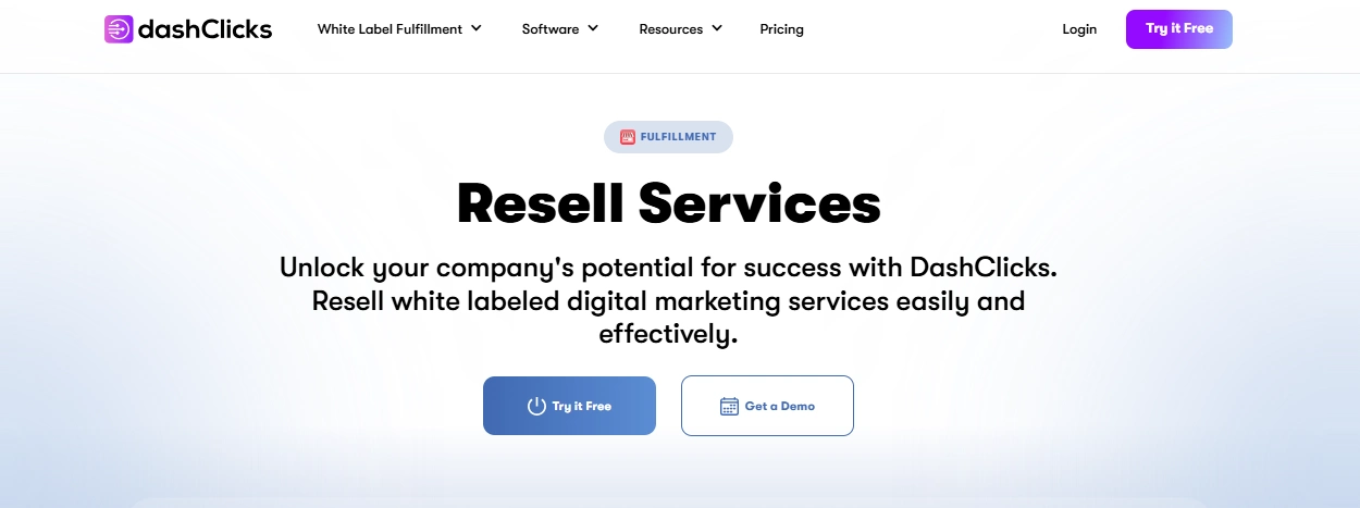DashClicks site screenshot